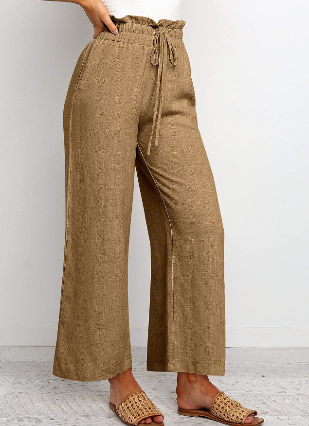 Relaxed Fit Cropped Wide-Leg Pants – Effortless Comfort & Style