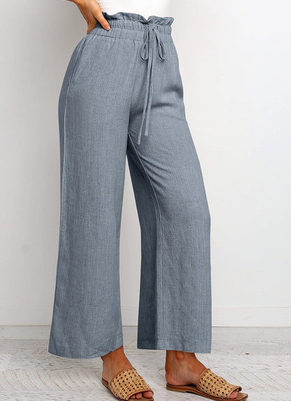 Relaxed Fit Cropped Wide-Leg Pants – Effortless Comfort & Style