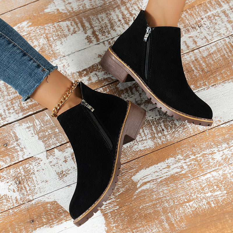 Elegant Pointed Toe Ankle Boots