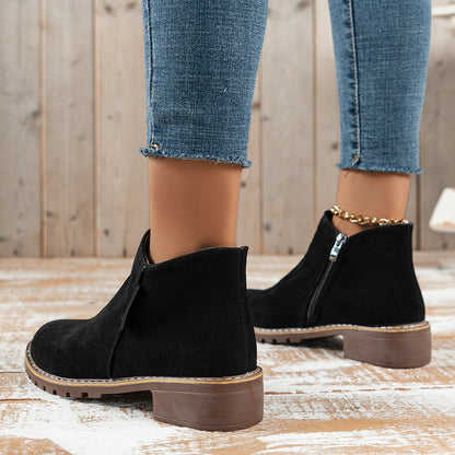 Elegant Pointed Toe Ankle Boots