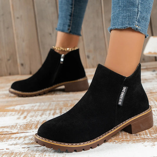 Elegant Pointed Toe Ankle Boots