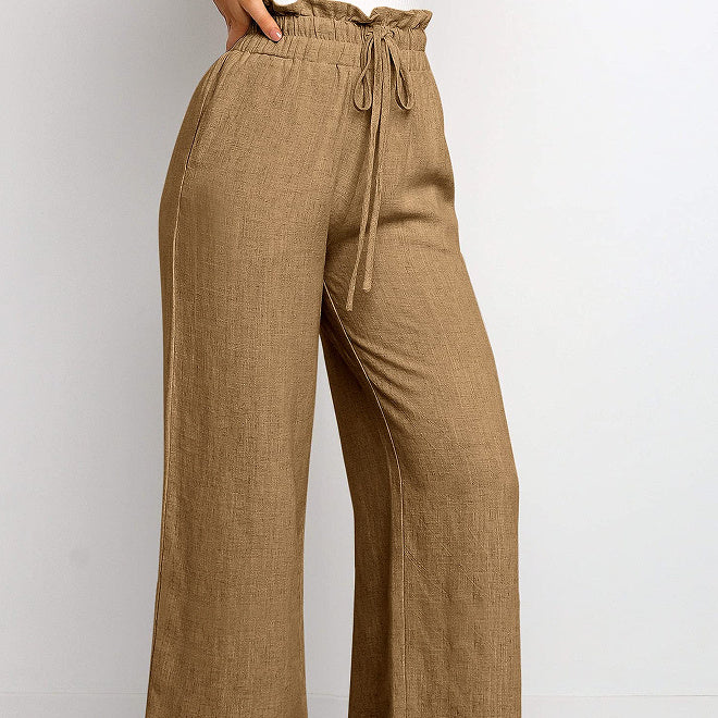 Relaxed Fit Cropped Wide-Leg Pants – Effortless Comfort & Style