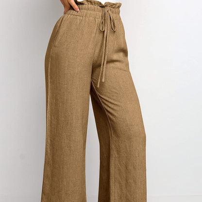 Relaxed Fit Cropped Wide-Leg Pants – Effortless Comfort & Style