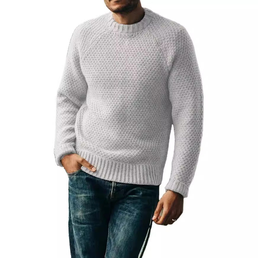 Casual Knit Round Neck Sweater