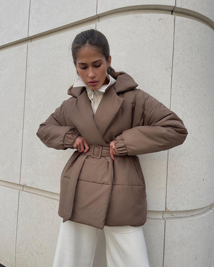 Winter Luxe Belted Jacket